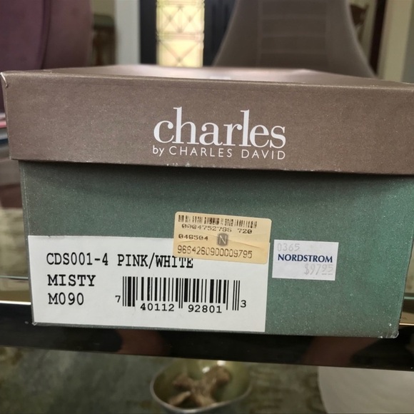 Y2K Charles By Charles David Pink Misty Cork Wedge‎ Sandal - Picture 9 of 11